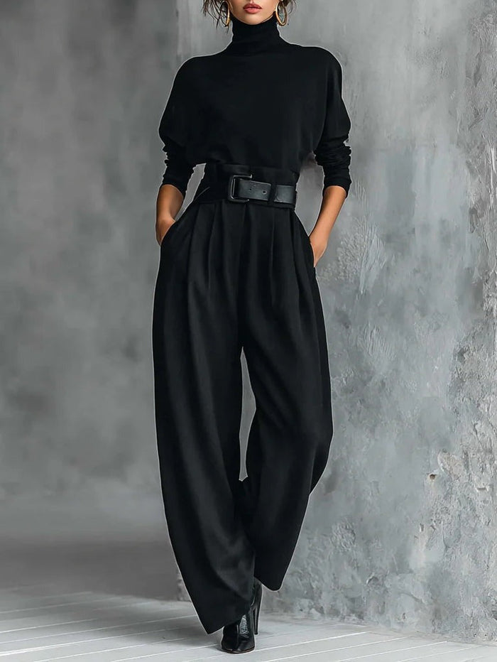 BERTILLA - Conjunto multicolor de cuello alto y pantalón