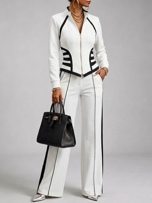 NADINE - Conjunto negro elegante de moda