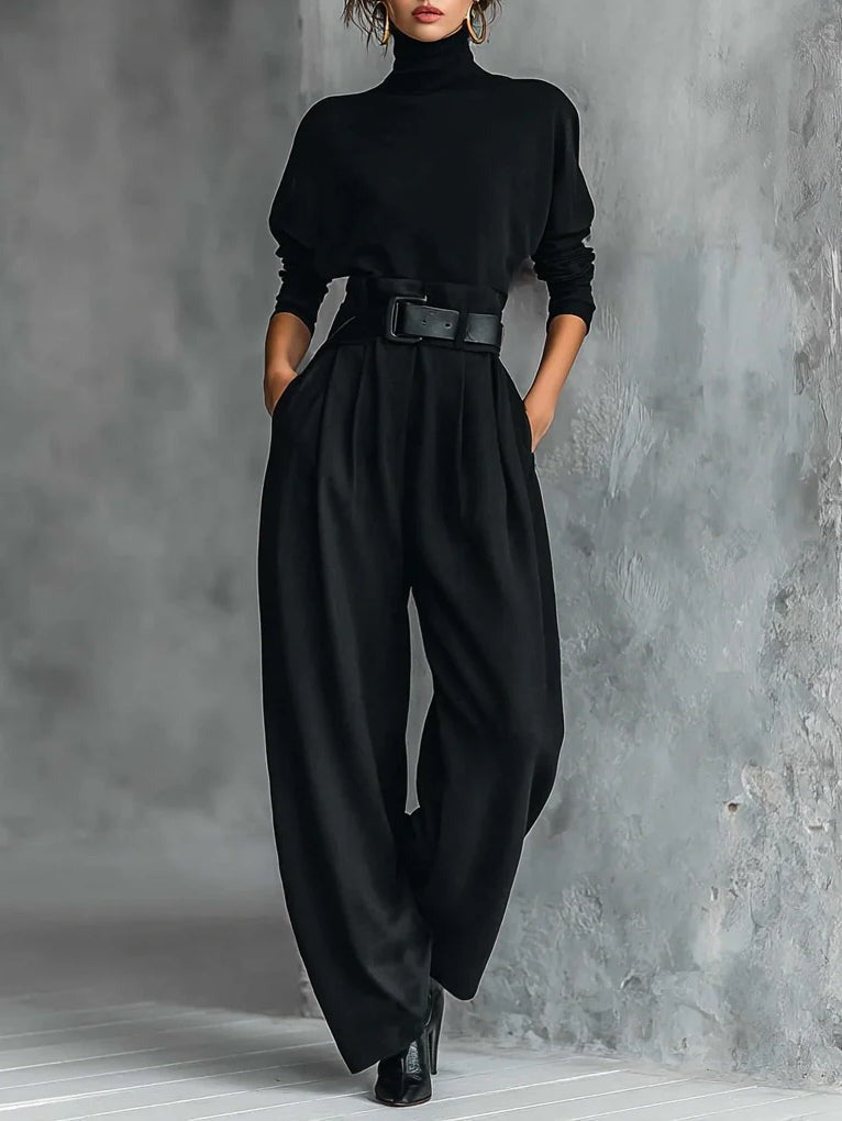 BERTILLA - Conjunto multicolor de cuello alto y pantalón